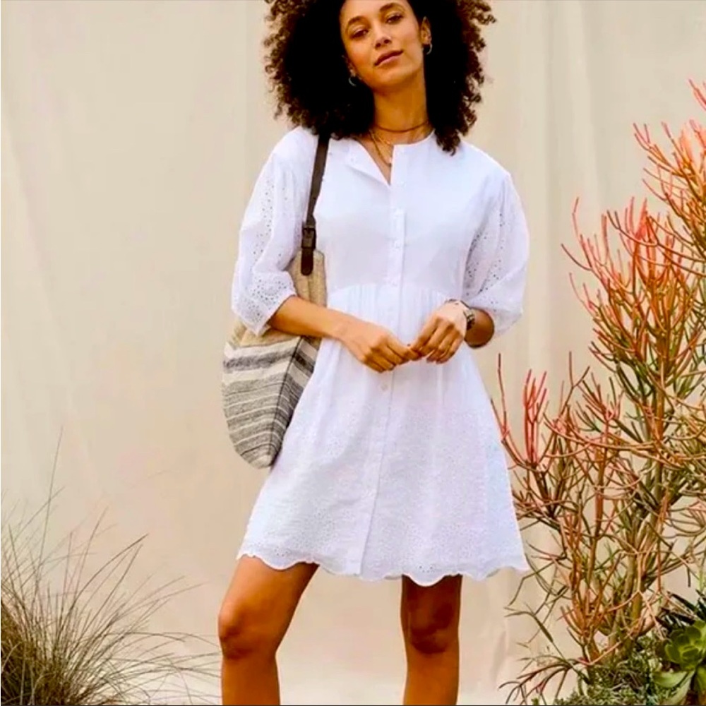 Matilda Jane Good Hart Montrose white eyelet dress  nwt size large